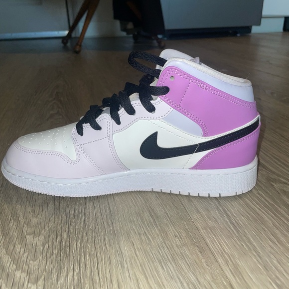 Purple, Black and White Jordan 1 Mids - Picture 2 of 2